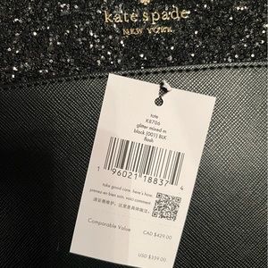 NEW Black Glitter KATE SPADE